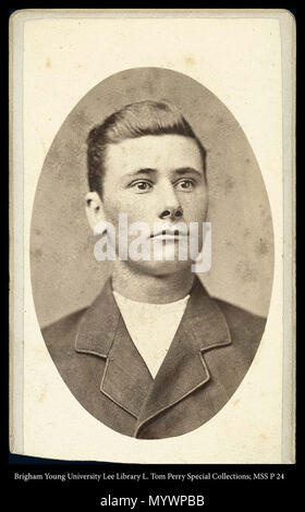 Call #: MSS P 24 Kasten 2 Ordner 8. Junger Mann Portrait - Ryne?. zwischen ca. 1875 und ca. 1883 1 233 MSS P24B2F8 Stockfoto