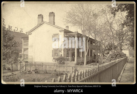 Call #: MSS P 24 Kasten 3 Ordner 1. Daniel H. Brunnen Residence. ca. 1882 2 350 MSS P24B3F1 Stockfoto