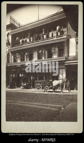 Call #: MSS P 24 Kasten 3 Ordner 2. Chinatown in San Francisco. ca. 1892 2 362 MSS P24B3F2 Stockfoto