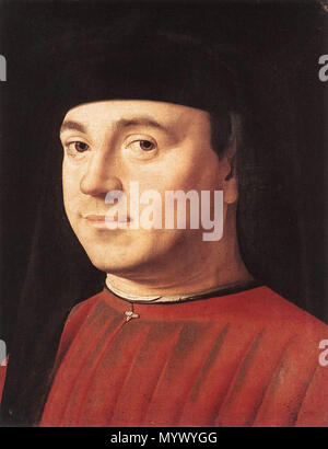 . Porträt eines Mannes. ca. 1475 370 Antonello da Messina - Porträt eines Mannes - WGA 00754 Stockfoto