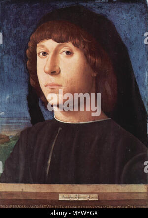 . Porträt eines jungen Mannes. 1478 370 Antonello da Messina 056 Stockfoto