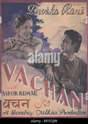 . Englisch: ein Plakat der indischen Film Vachan (1938). 1938. Bombay Talkies 1 Vachan 1938 Stockfoto
