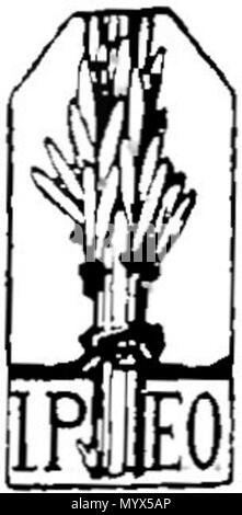 . Englisch: Nicolae Iorga, L'arte Popolare in Rumänien, Roma, ein. Rom. Gruppo Editoriale, 1930, 91 Seiten, 23 cm. . 1930. Nicolae Iorga 51 Iorga-L'arte Popolare in Rumänien, 1930 (Seite 1) Stockfoto