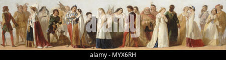. Prozession von Zeichen aus Shakespeares Dramen. ca. 1840 5 Prozession von Zeichen aus Shakespeares Dramen - Google Kunst Projekt Stockfoto