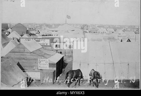 Hells Half-Acre, Perry, 0 kla. Terr., 93. - Stockfoto