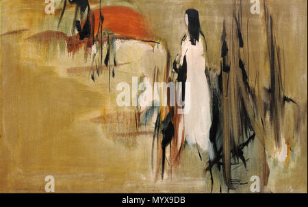 . Englisch: Ohne Titel, Öl auf Leinwand, in Farsi signiert unten rechts, gerahmt, 73 x 114 cm (28 3/4 x 44 7/8 in). . Datum unbekannt. Sohrab Sepehri (1928 - 1980) Beschreibung iranischer Maler, Dichter und Schriftsteller Geburtsdatum / Tod vom 7. Oktober 1928 vom 21. April 1980 Ort der Geburt / Todes Kashan Teheran Arbeitsort Iran (Tehran) Kontrolle: Q 469991 VIAF:?:? ISNI 41851171 0000 0001 0891 0226 LCCN: 80002910 GND:?N??: 028276809 119026546 SUDOC WorldCat 1 Untitled von Sohrab Sepehri (39) Stockfoto