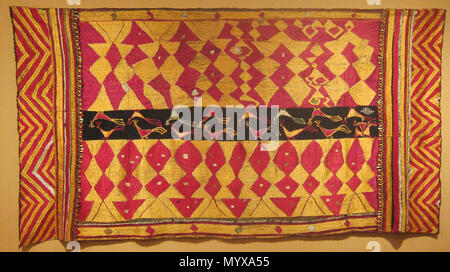 . Englisch: Phulkari (bridal Schal), Punjab, Anfang des 20. Jahrhunderts, Baumwolle, Seide und Stickereien, Honolulu Akademie der Künste. Anfang des 20. Jahrhunderts. Unbekannt 1'' (Phulkari bridal Schal), Punjab, Anfang des 20. Jahrhunderts, Baumwolle, Seide und Stickereien, Honolulu Akademie der Künste Stockfoto