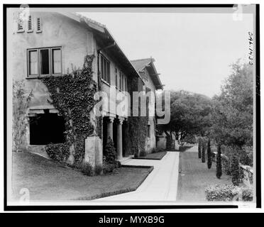 Il Paradiso, Frau Dudley Peter Allen House, 1188 Hillcrest Avenue, Oak Knoll, Pasadena, Kalifornien. Loggia Stockfoto