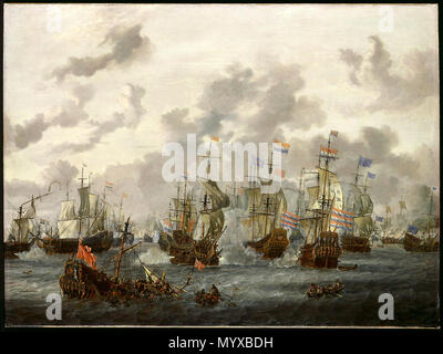 6 Und Abraham Storck - Die vier Tage "Battle - 84.31 - Minneapolis Institut der Künste Stockfoto