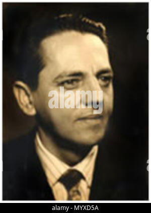 . Português: Armando Mazzo, militante tun Partido Comunista do Brasil, deputado estadual por São Paulo marceneiro em São Bernardo, prefeitode Santo André. . 15. März 1947. Prefeitura de Santo André 11 Armando-Mazzo Stockfoto