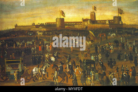 . Deutsch: das Castello Sforzesco in Mailand um 1640. 19. April 2018. Sebastiano Giuliense 20 Castello Sforzesco, Milano 1640 Stockfoto