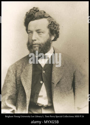 Call #: MSS P24 übergroßen Box. 809 MSS P 24. Um 1860, mit der die 16 im mittleren Alter C.R. Savage Büste portrait Stockfoto