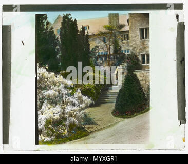 Dupont Killenworth, George Pratt Haus, Glen Cove, New York. Schritte zur Terrasse Stockfoto