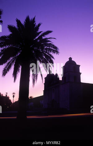 1992 historische Mission Santa Barbara, Kalifornien, USA Stockfoto