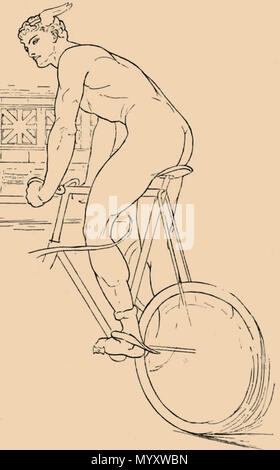 . Français: Otho Cushing (1871-1942), Mercure à Bicycle. . 1900. Otho Cushing 24 Cushing 5 Stockfoto