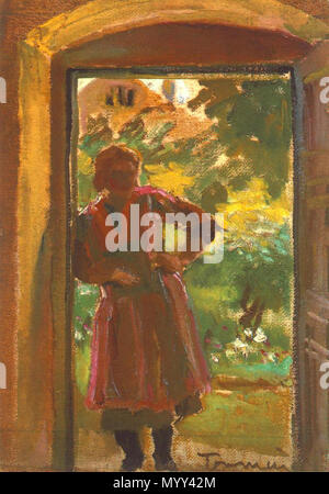 57 János Tornyai (1869-1936) die Frau in der Tür (C) 1933-34 Stockfoto