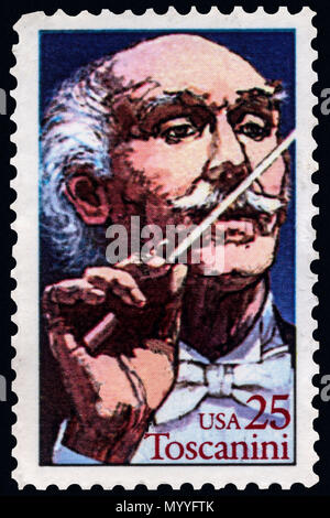 Dirigenten Arturo Toscanini Briefmarke Stockfoto