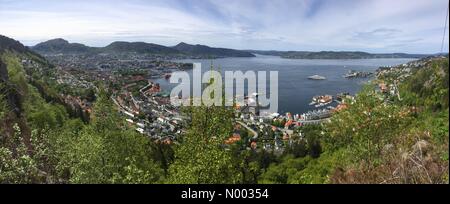 Bergen, Norwegen. 5. Juni 2015. Superyacht Eclipse im Besitz des russischen Chelsea-Besitzers Roman Abramovitsj, Bergen, Norwegen am frühen Dienstag Morgen angekommen und seit dort verankert. Bildnachweis: Arthur Gebuys/StockimoNews/Alamy Live-Nachrichten Stockfoto