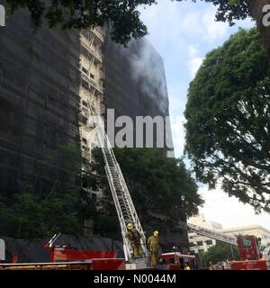 Los Angeles, USA. 26. August 2015. Die Innenstadt von Los Angeles Fire jetzt Credit: JeNaLeigh / StockimoNews/Alamy Live News Stockfoto