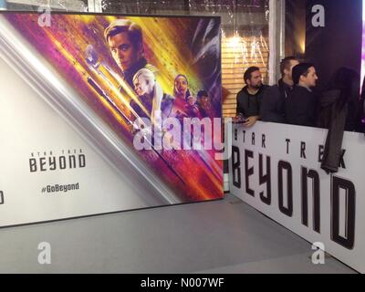 Bent St, Moore Park NSW, Australien. 7. Juli 2016. Medien-Fotowand Setup für den Film Premiere von Star Trek über gesehen. Die Film-Premiere findet statt an das Vergnügungsviertel in Sydney Credit: Mjmediabox/StockimoNews/Alamy Live-Nachrichten Stockfoto