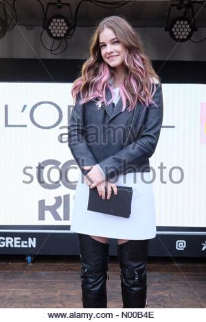 London, UK. 15. Februar 2017. Barbara Palvin erschien auf der Loreal Colorist-Event in London, Shoreditch. Bildnachweis: KrisztianPinter / StockimoNews/Alamy Live News Stockfoto