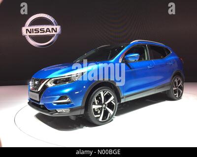 Genf, Schweiz. 7. März 2017.  Neue Nissan Qashqai beim offiziellen Start auf der Genfer Motor Show 2017. Bildnachweis: Hochkultur / StockimoNews/Alamy Live News Bildnachweis: highbrow / StockimoNews/Alamy Live News Stockfoto