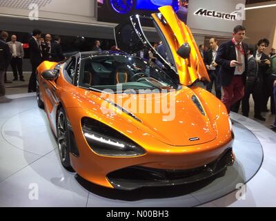 Genf, Schweiz. 7. März 2017. Neue 720 s McLaren Supersportwagen bei Weltpremiere auf dem Genfer 2017. Bildnachweis: Hochkultur / StockimoNews/Alamy Live News Stockfoto