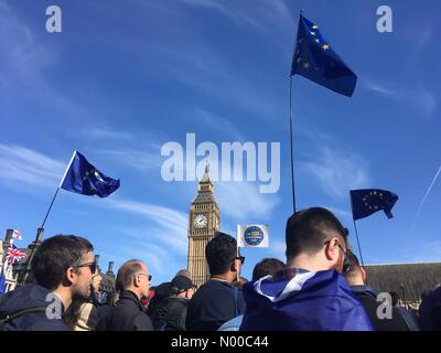 London, UK. 25. März 2017. 25.03.2017 London UK anti-Austritt Demo-Aufnahme legen Sie im zentralen London Credit: Emin Ozkan / StockimoNews/Alamy Live News Stockfoto