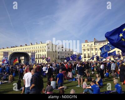 Brighton und Hove, Großbritannien. 24. September, 2017. Brighton und Hove für die EU Kredite: Aztec Images/StockimoNews/Alamy leben Nachrichten Stockfoto