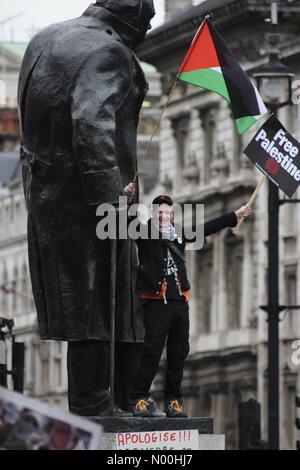 London, Großbritannien. 4. november, 2017 London, UK. 04 Nov, 2017. demonstrant auf Gerechtigkeit für Palästina Rally, London. Credit: dawud Marsh/stockimonews/alamy leben Nachrichten Stockfoto