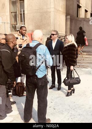 New York, USA. 29. November 2017. jocelyn Wildenstein, Lloyd klein, außerhalb von Manhattan Supreme Court, 11/29/17 Credit: Audrey 780/stockimonews/alamy leben Nachrichten Stockfoto