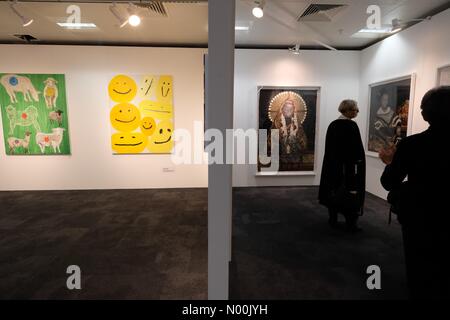 London, Großbritannien. 17. Januar, 2018. London Art Fair. 2018 markiert der 30. Ausgabe der Messe. Credit: Rachel Megawhat/StockimoNews/Alamy leben Nachrichten Stockfoto