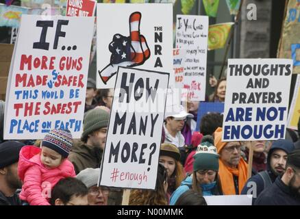 Seattle, WA, USA, 24. März 2018. März für unser Leben, März 24, 2018, Seattle Credit: Kevin Schafer/StockimoNews/Alamy leben Nachrichten Stockfoto