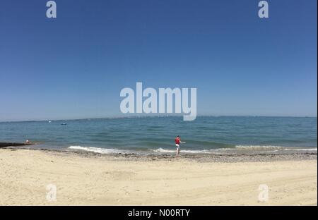 Isle of Wight, Großbritannien, 30. Juni 2018. Britische Hitzewelle auf der Insel Wight Credit: Visualsmatter/StockimoNews/Alamy leben Nachrichten Stockfoto