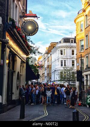 London, Großbritannien. 3. Juli 2018. England Wm Zuschauer London Credit: Heather 12 a/StockimoNews/Alamy leben Nachrichten Stockfoto