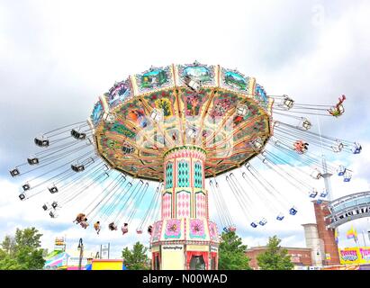 West Allis, Wisconsin, USA, 3. Aug 2018. Wisconsin State Fair, 3. August 2018, 02241, USA, Wisconsin State Fair Park ist in vollem Gange am 2. Tag der 2018 Messe, DianaJ/StockimoNews/Alamy Credit: Diana J./StockimoNews/Alamy leben Nachrichten Stockfoto