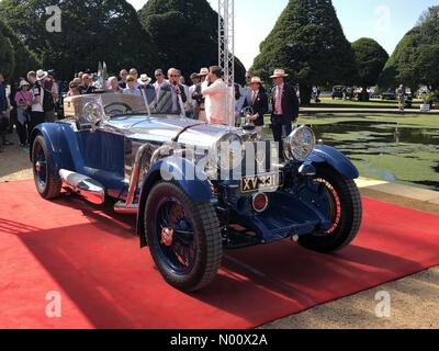 Molesey, East Molesey, Großbritannien. 02 Sep, 2018. Gewinner des Concours von Eleganz 2018 Die 1928 Mercedes-Benz S Barker Tourer Credit: Marc12/StockimoNews/Alamy leben Nachrichten Stockfoto