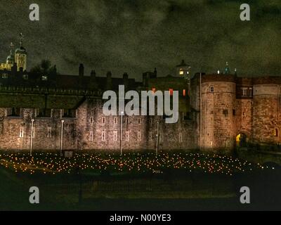 London, Großbritannien. 6. November 2018. Über die Vertiefung Schatten Credit: whubball/StockimoNews/Alamy leben Nachrichten Stockfoto