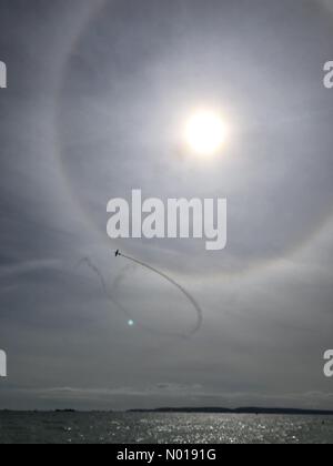 UK Weather, 1. September 2023. Sonnenschein beim Bournemouth Air Festival in Dorset, England. Quelle: Paul Biggins/StockimoNews/Alamy Live News Stockfoto