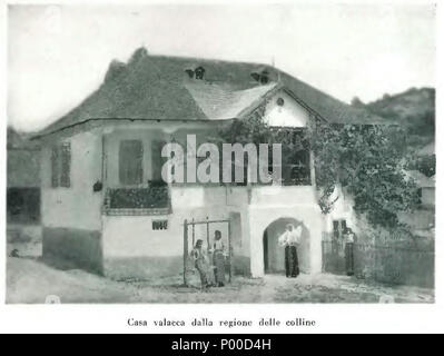 . Englisch: Nicolae Iorga, L'arte Popolare in Rumänien, Roma, ein. Rom. Gruppo Editoriale, 1930, 91 Seiten, 23 cm. . 1930. Nicolae Iorga 51 Iorga-L'arte Popolare in Rumänien, 1930 (Seite 34) Stockfoto