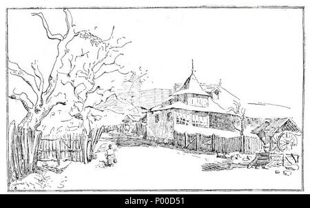 . Englisch: Nicolae Iorga, L'arte Popolare in Rumänien, Roma, ein. Rom. Gruppo Editoriale, 1930, 91 Seiten, 23 cm. . 1930. Nicolae Iorga 51 Iorga-L'arte Popolare in Rumänien, 1930 (Seite 90) Stockfoto