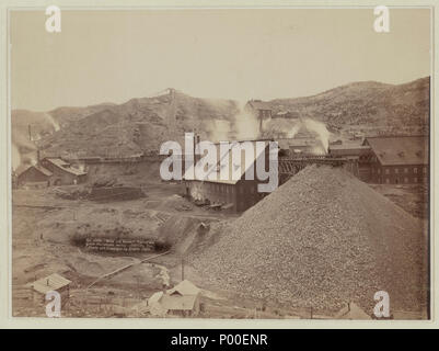 Mühlen und Minen. Teil der großen Homestake funktioniert, Blei City, Dak. Stockfoto