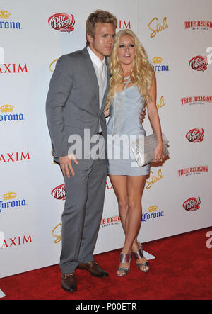 Spencer Pratt und Heidi Pratt-Montag - Maxim Hot 100 schönsten Frauen Partei an der Barker Hangar in Santa Monica. PrattSpencer Heidi 46 Veranstaltung in Hollywood Leben - Kalifornien, Red Carpet Event, USA, Filmindustrie, Prominente, Fotografie, Bestof, Kunst, Kultur und Unterhaltung, prominente Mode, Besten, Hollywood Leben, Event in Hollywood Leben - Kalifornien, Roter Teppich und backstage, Musik Prominente, Topix, Paar, Familie (Mann und Frau) und Kids - Kinder, Brüder und Schwestern anfrage tsuni@Gamma-USA.com, Kredit Tsuni/USA, 2006 bis 2009 Stockfoto