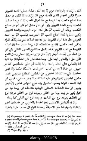 . Français: Abbildung 77 Omar Kayyam Algebre - p171 Stockfoto