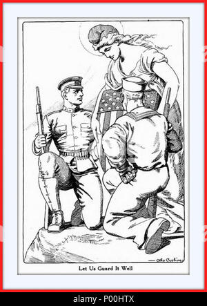 . Français: Otho Cushing (1871-1942), Lassen Sie uns Guard es Gut. . Ca. 1917. Otho Cushing (1871 - 1942) Beschreibung Amerikanische illustrator Datum der Geburt / Tod 22. Oktober 1871 13. Oktober 1942 Ort der Geburt / Todes Fort McHenry New Rochelle Authority control: Q 27435460 VIAF:? 70631813 ULAN:?? n 500013827 LCCN: 95000553 RKD:? 19457 WorldCat 78 Otho Cushing Flagge Stockfoto