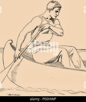 . Français: Otho Cushing (1871-1942), das Rudergerät. . 1900. Otho Cushing 78 Otho Cushing Rower Stockfoto