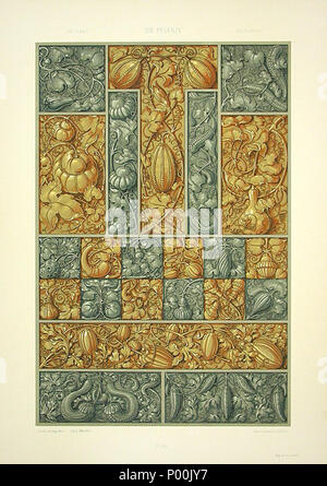 . Englisch: Lithographie von Anton Seder (1850-1916), Art Noveau Drucken 1890, Titel: Kürbisse. 4 November 2008, 09:45:36. Anton Seder 370 Anton Seder Kürbisse Stockfoto