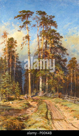 . Englisch: Kiefernwald. 1897 83 Kiefernwald (Ivan Shishkin) Stockfoto