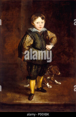 . Englisch: Ritratto di Filippo Cattaneo Sir Anthony Van Dyck (Flämisch, 1599 - 1641), Filippo Cattaneo, 1623, Öl auf Leinwand, Widener Sammlung 89 Ritratto di Filippo Cattaneo - Van Dyck Stockfoto