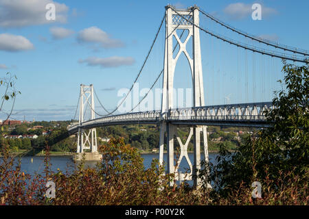 Die Mid-Hudson Bridge über den Hudson River im Highland und Poughkeepsie, New York, USA Stockfoto